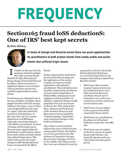 Section165 Fraud Loss Deductions