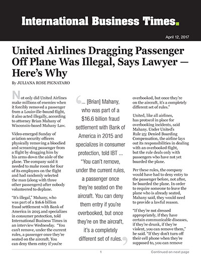 United Airlines Dragging Passenger Off Plane Was Illegal, Says Lawyer – Here's Why