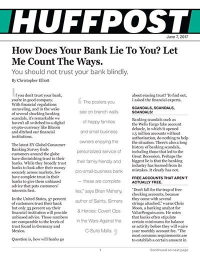 How Does Your Bank Lie To You? Let Me Count The Ways.