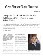 Lawyers Get $3M From $9.5M Settlement Over Unwelcome Sales Calls