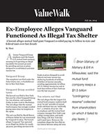 Ex-Employee Alleges Vanguard Functioned as Illegal Tax Shelter