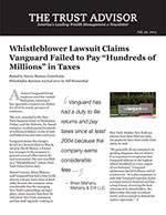 Whistleblower lawsuit claims Vanguard failed to pay "hundreds of millions" in taxes