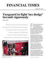 Vanguard to fight &lsquo;tax dodge&rsquo; lawsuit vigorously