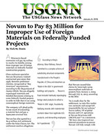 Novum to Pay $3 Million for Improper Use of Foreign Materials on Federally Funded Projects