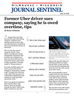 Former Uber driver sues company, saying he is owed overtime, tips
