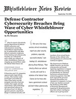 Defense Contractor Cybersecurity Breaches Bring Wave of Cyber Whistleblower Opportunities