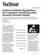 Federal and State Regulations for Companies Disclosing Data Breaches Remain Murky