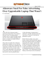 Alienware Sued For False Advertising Over Upgradeable Laptop That Wasn’t