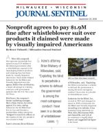 Nonprofit agrees to pay $1.9M fine after whistleblower suit over products it claimed were made by visually impaired Americans